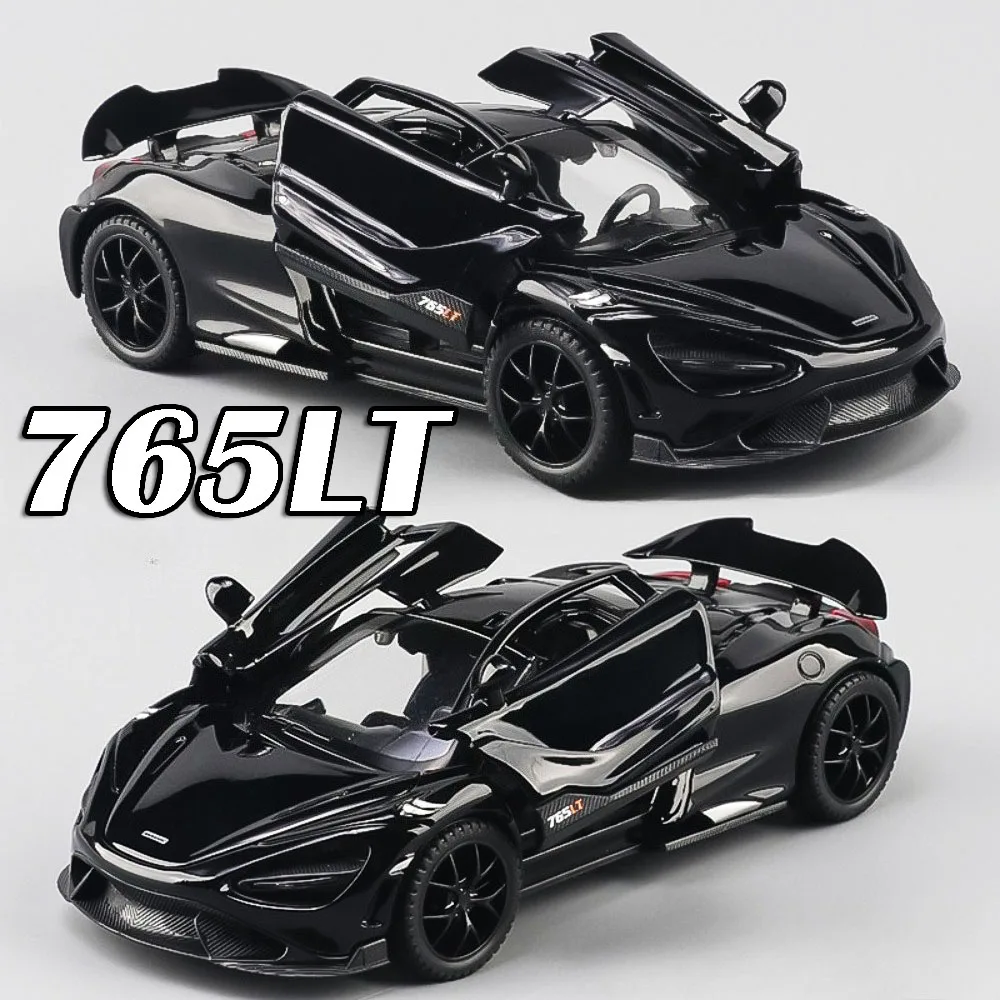 

Модель суперкара 1:32 765LT 720S, литая под давлением, со звуком и светом, открывающиеся двери, инерционный механизм, изысканный дизайн, спортивные автомобили для детей