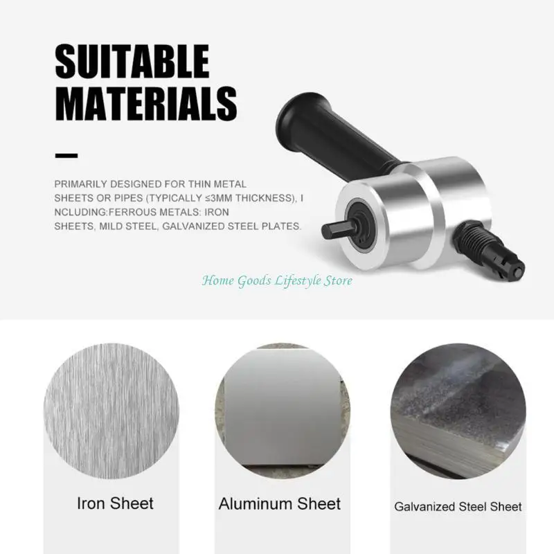 E74E Heavy Duty Electric Metal Cutting Tool Double Blade System With Comfortable Grip