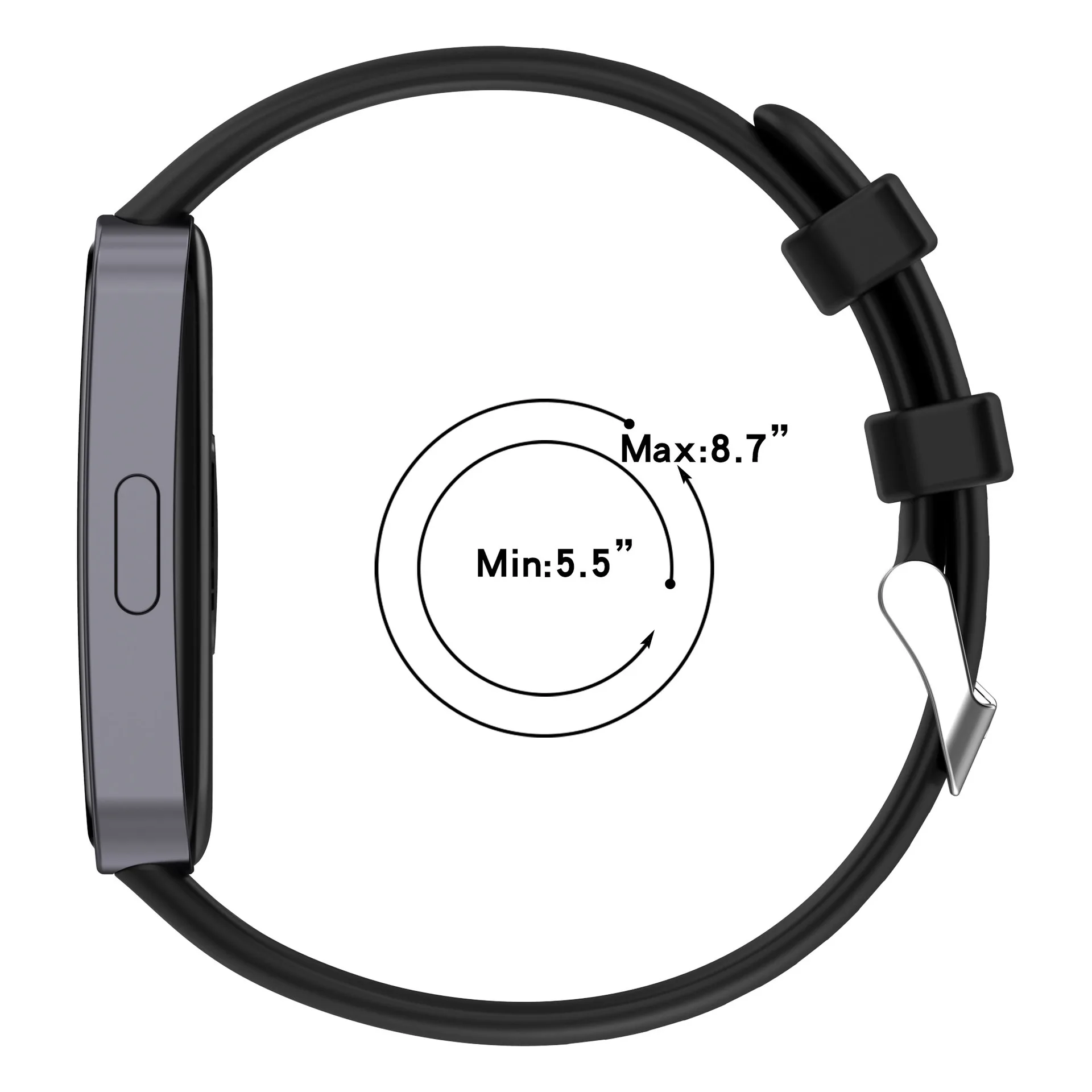 حزام سيليكون لهواوي باند 10 9 8 كوريا اكسسوارات SmartWatch استبدال الرياضة سوار هواوي باند 8NFC 9NFC معصمه