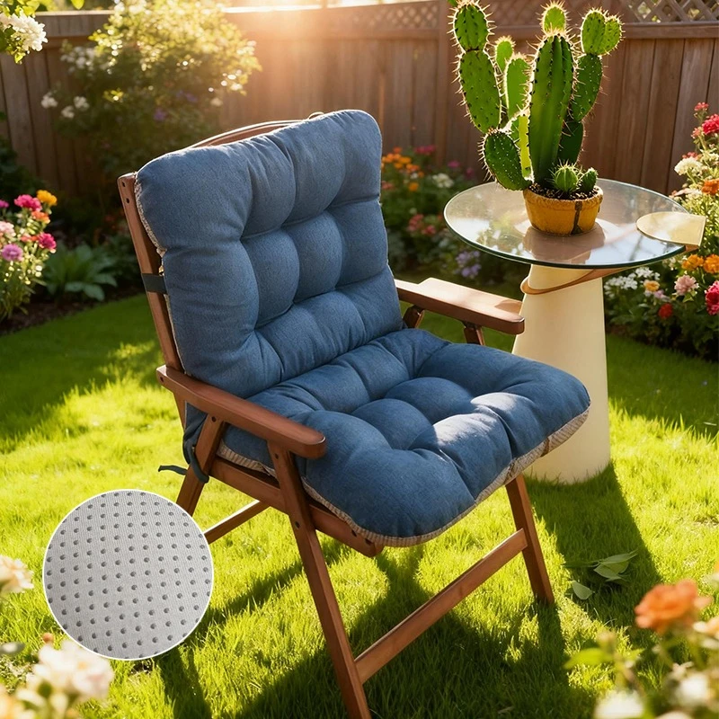 

1PC Thickened Universal Chair Cushion with Back Support Solid Color NonSlip Breathable Office Rocking Chair Cushion Coussin Noel