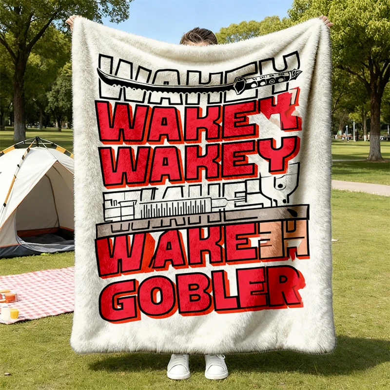 Red Rising, Wakey Wakey Goblin, Darrow, Sevro, Howlers Flannel Blanket Flannel Throw Cozy Blanket
