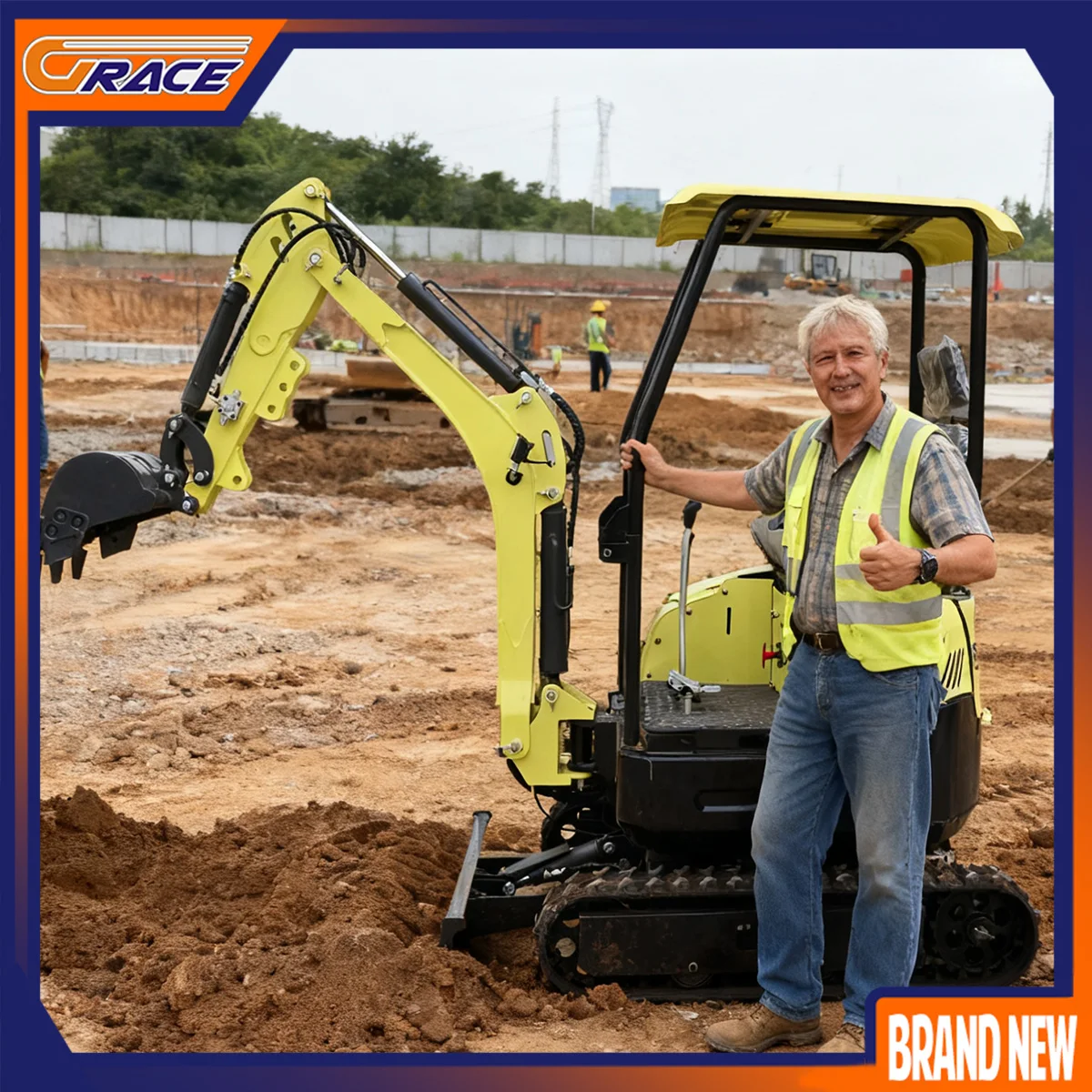 

Hot Sale With Boom Swing Thumb Bucket 1ton 2ton 3ton Mini Bager Excavator Mini Excavator With Hydraulic Breaker