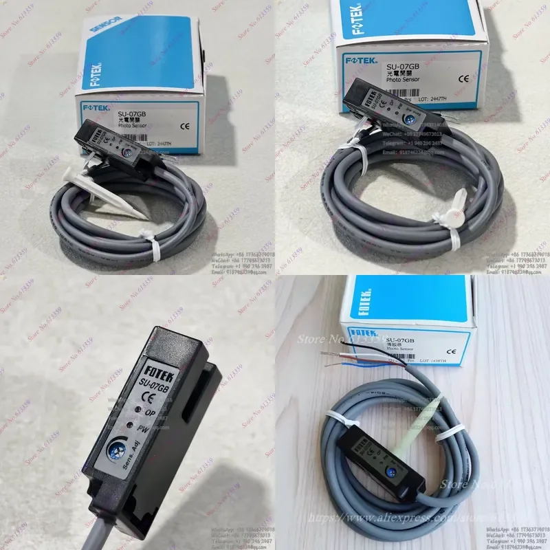 Nouveau capteur de marquage lumineux vert de type U, interrupteur photoélectrique NPN+PNP NC SU-07GB