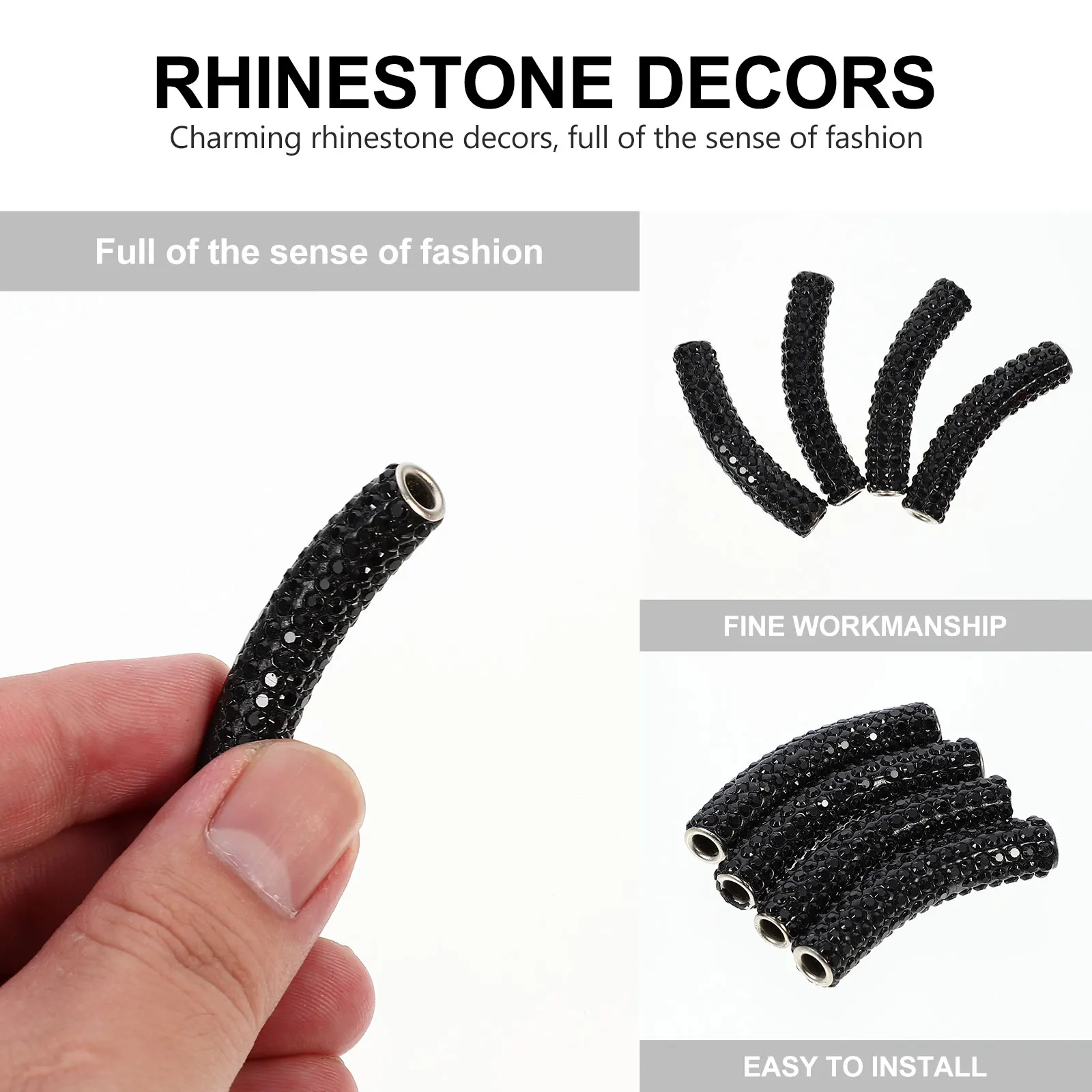 

4Pcs Shoelace Buckles Metal Rhinestone Studded Decorative DIY Replacement Buckles Charming Shoe Lace Ornaments