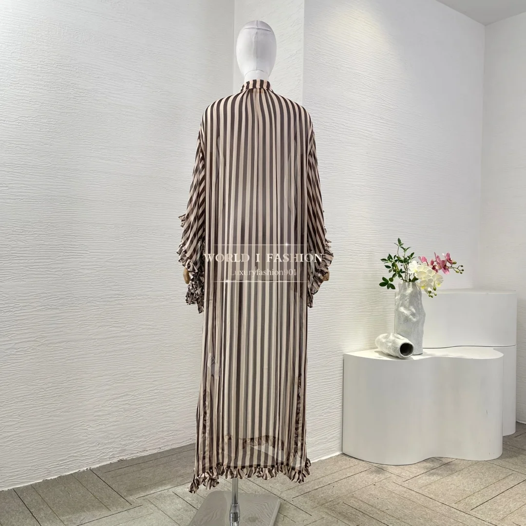 فساتين متوسطة الطول بأكمام طويلة على الموضة جديدة لعام 2025 للسيدات ذات جودة عالية كصور #2