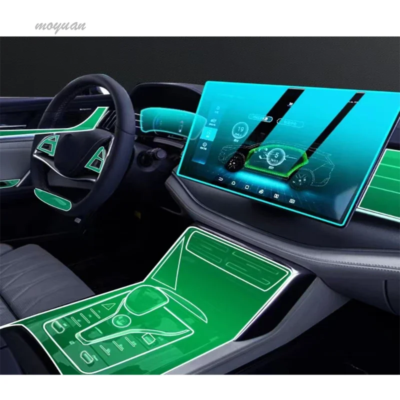 

For BYD TANG EV DMI 2022 20223 Navigation Screen Automotive Interior TPU Protective Film Cover Anti-Scratch Sticker