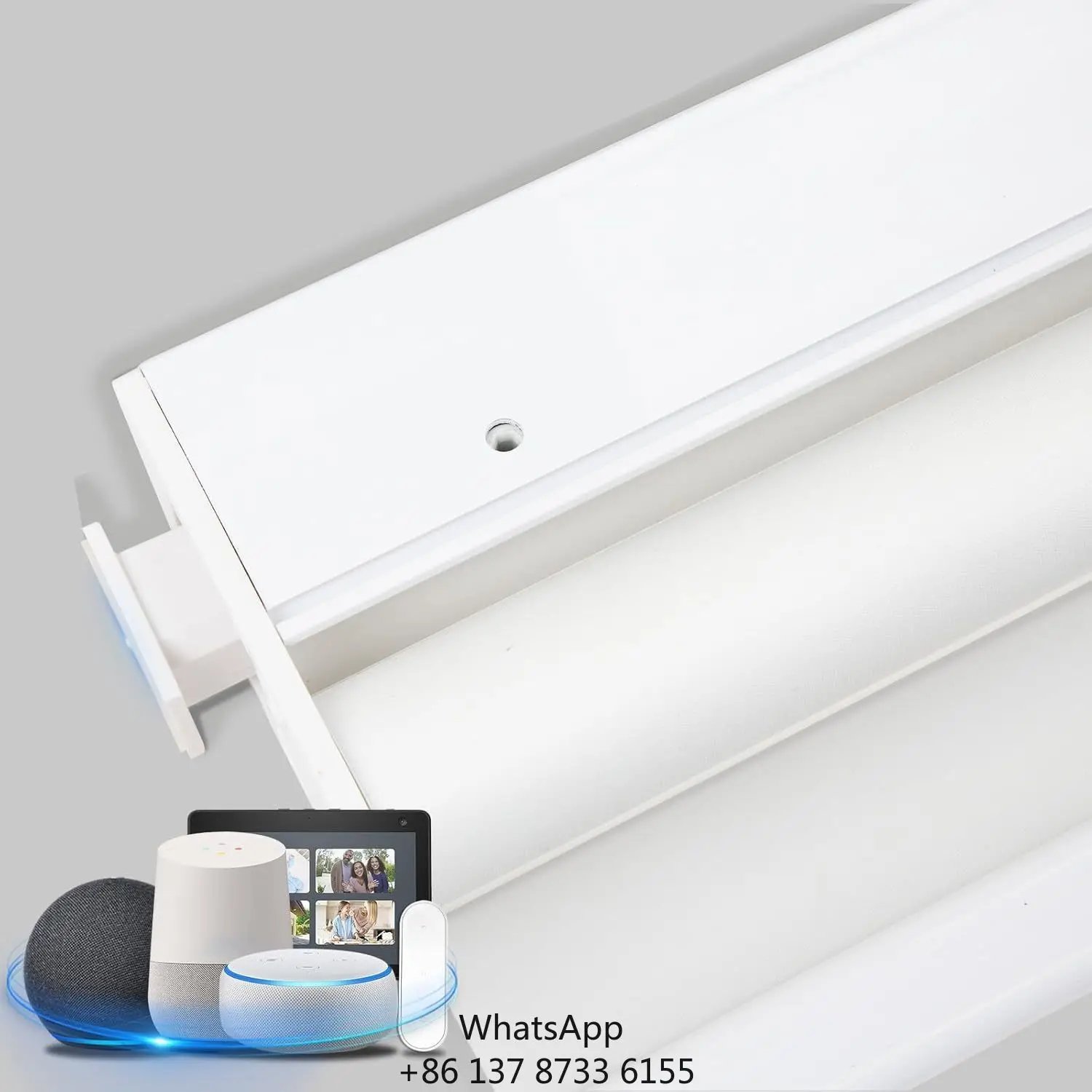 

No Drill Motorized Remote Control Rolling Blinds Blackout Electric Smart Roller Shades Window Cordless Shade Sheer Roll Blind