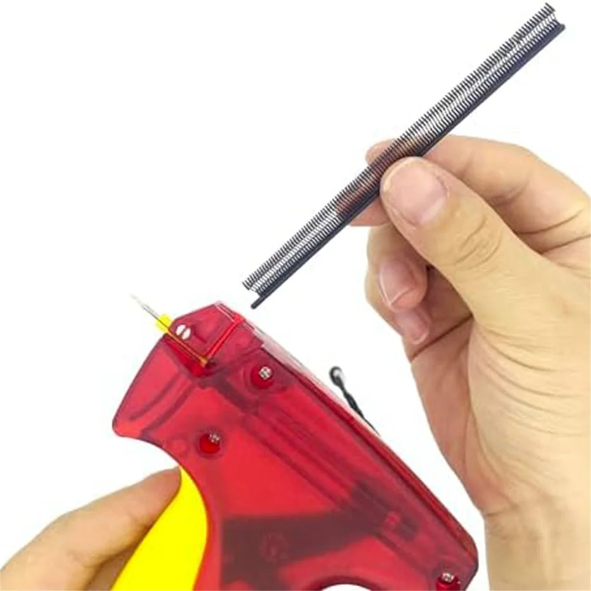 ミニ衣類タグキット、バーブ添付価格タグ、黒ファスナー、白いファスナー、0.5cm、2000個