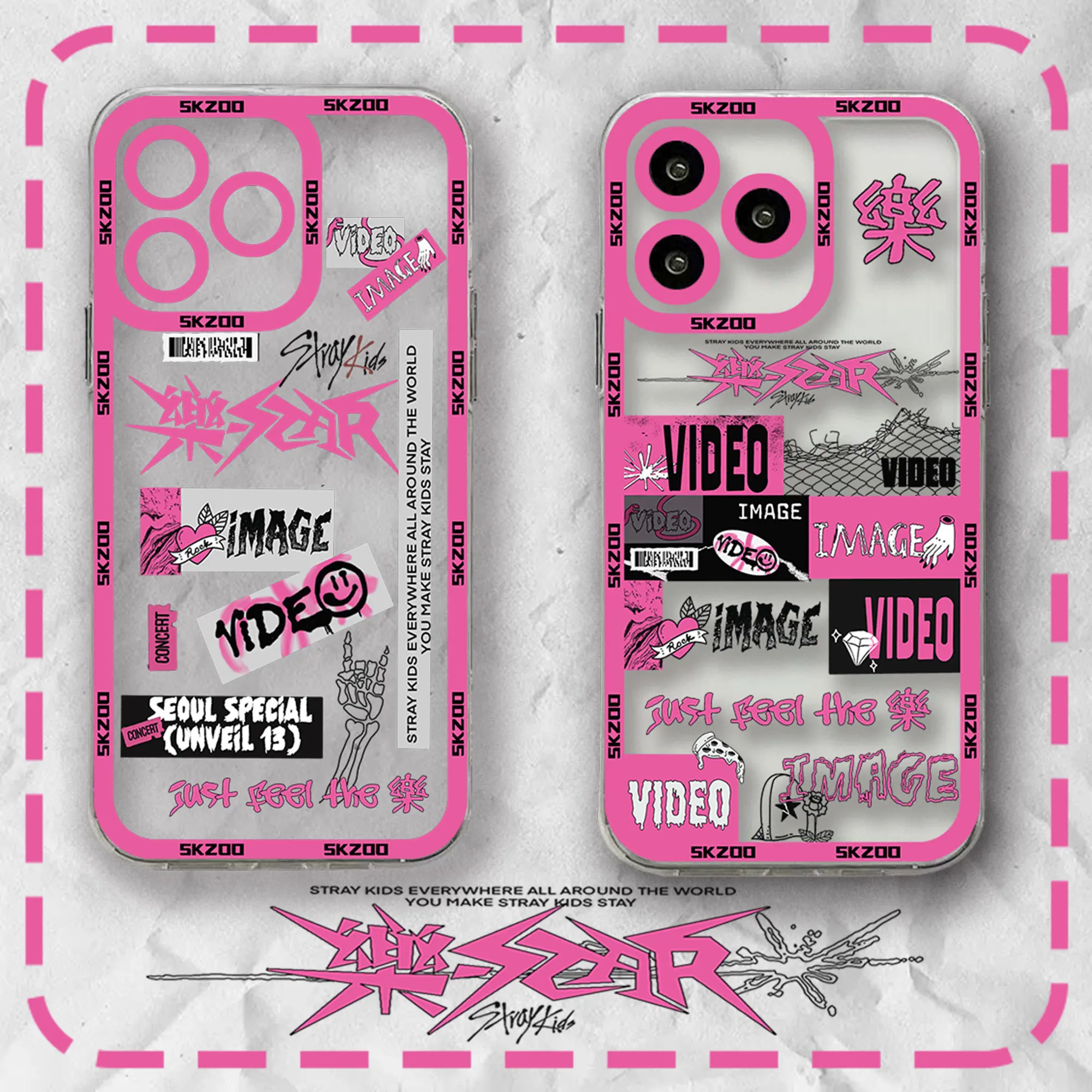 Custodia per telefono Stray Kids Max ident Rock Star per iPhone 16 15 14 13 12 11 Mini Pro Max X XR XSMax 7 8 Plus SE20 Cover trasparente