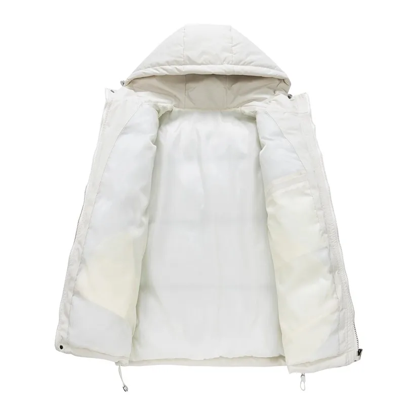 2025 inverno quente parkas homens casacos acolchoados de algodão jaquetas puffer ao ar livre casaco com capuz casual blusão casaco grosso jaqueta masculina