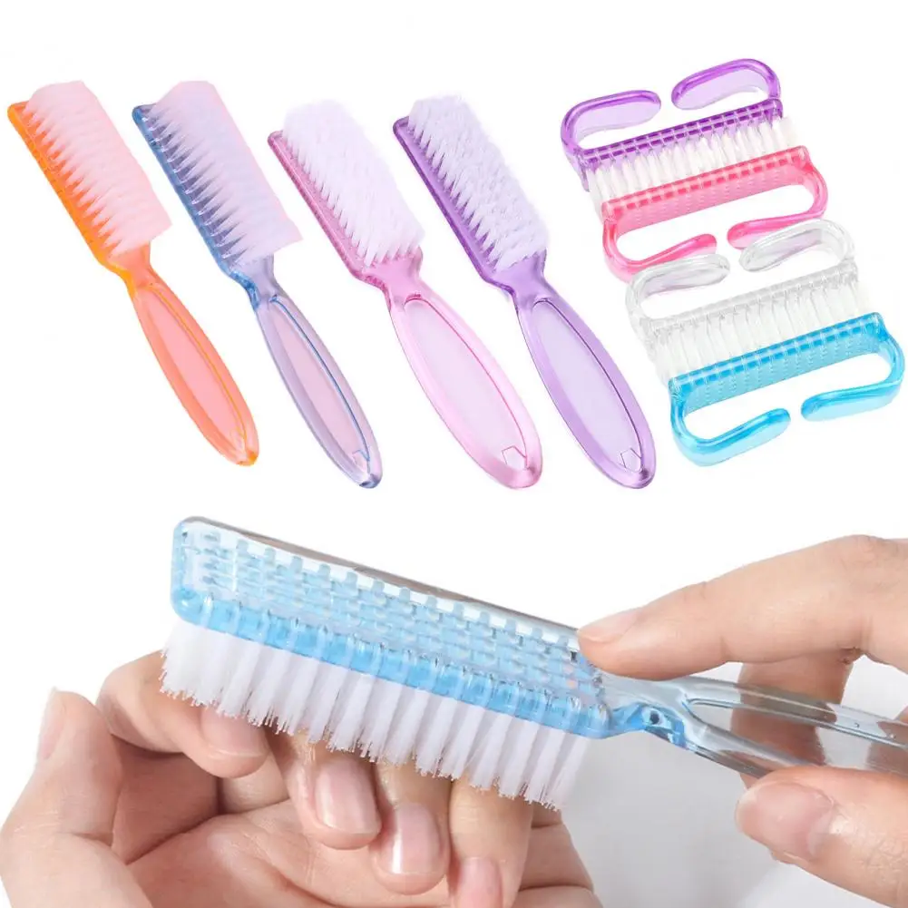 Longn Handle Nail Brush 8pcs Long Handle Nail Brush Set for Pedicure Manicure Fingernail Toenail Dust for Multifunctional