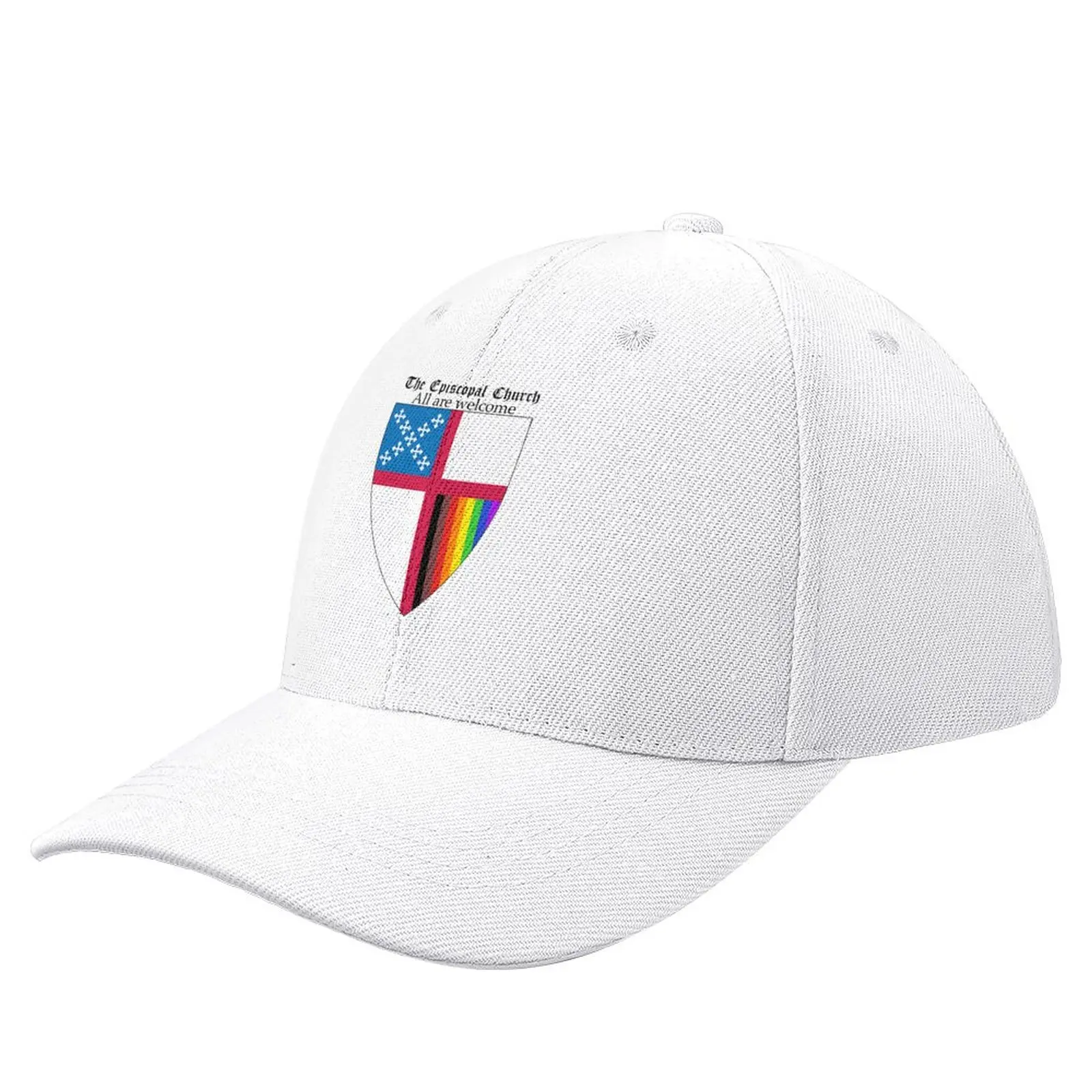 

Episcopal Church Shield with 8 Colours Rainbow Pride 2 Baseball Cap Snapback Cap Sunscreen Sunhat derby hat Men Women's