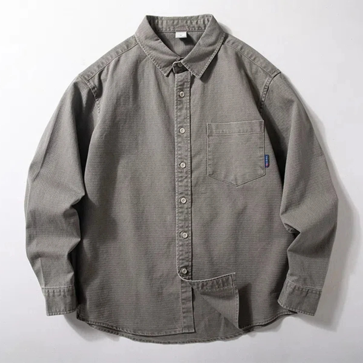 

Long sleeve shirt men 2025 spring and autumn new fashion brand trend lapel shirt casual loose coat boys shirt