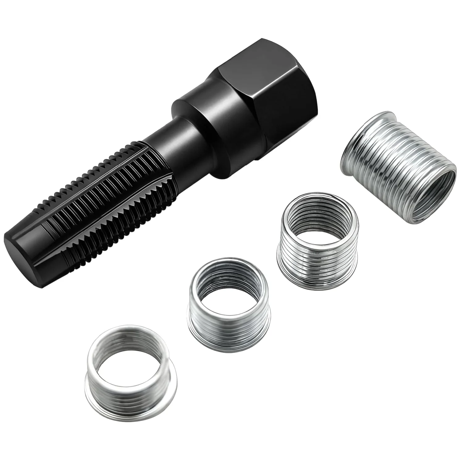 14mm Cylinder Head Rethreaded Kit Spark Plug Thread Repair Kit 14mm Reamer Cylinder Thread Repair Tool Spark Plug Rethreader Kit