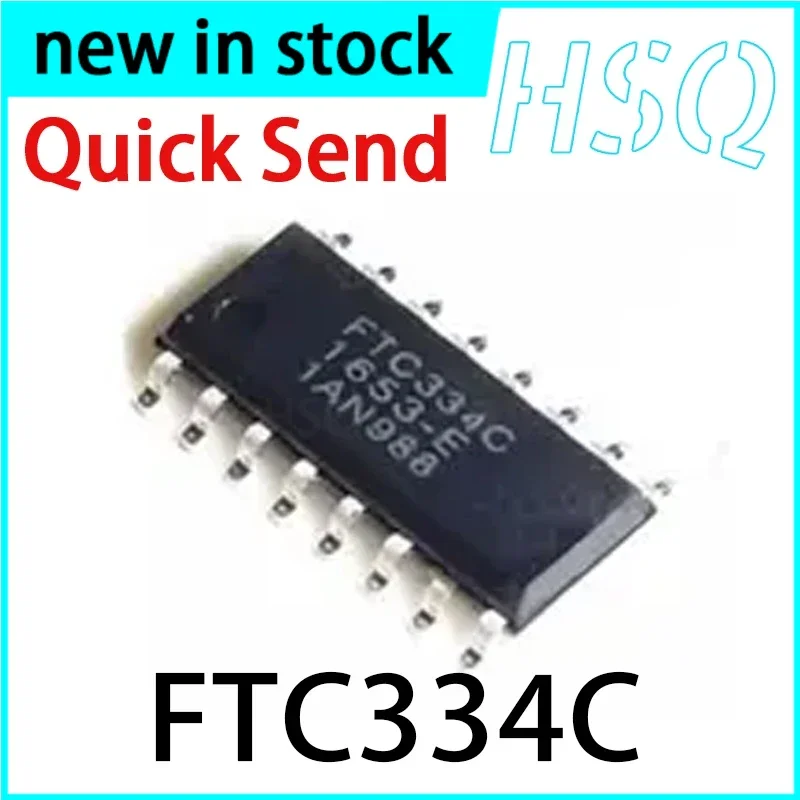 5PCS New FTC334C FTC334 Packaged SOP-16 Touch Chip Button Processing Chip