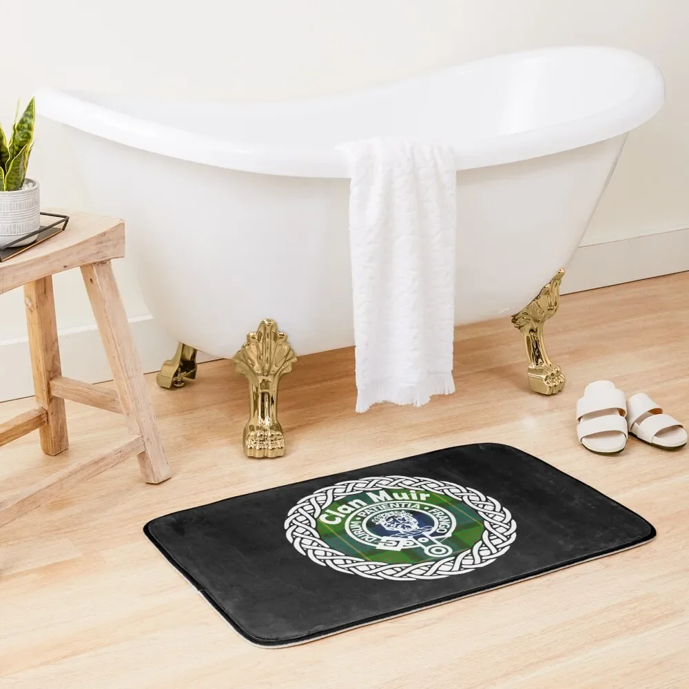 Clan Muir surname last name tartan crest badge Bath Mat Non-Slip And Washable Kitchen Bathroom Floors Bathtub Carpet Mat