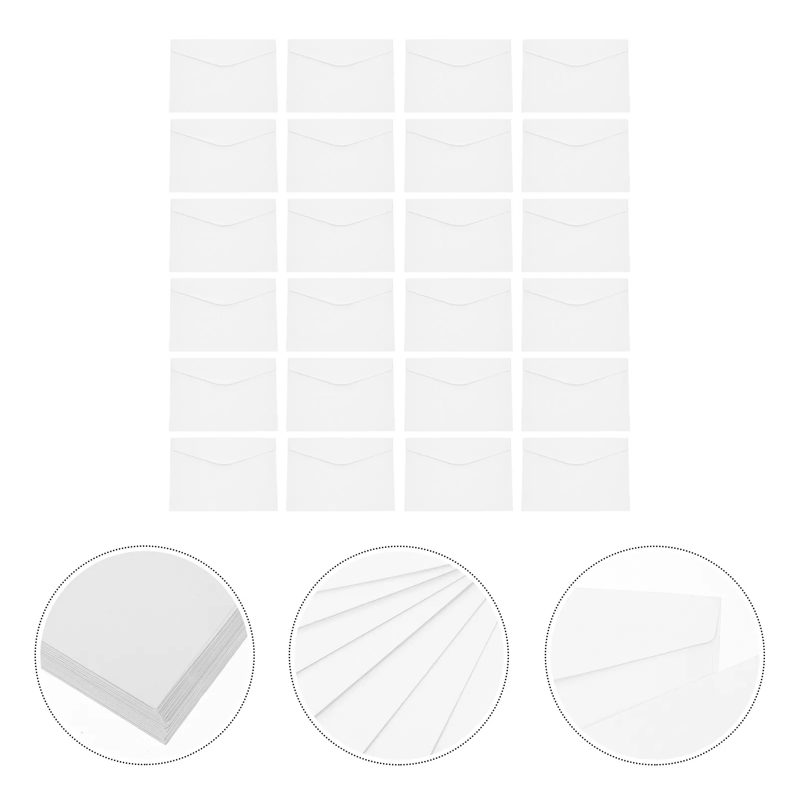 

50Pcs Greeting Card Invitation Envelopes Thickened Paper Multi-Function Letter Packing Envelopes for Celebration Document