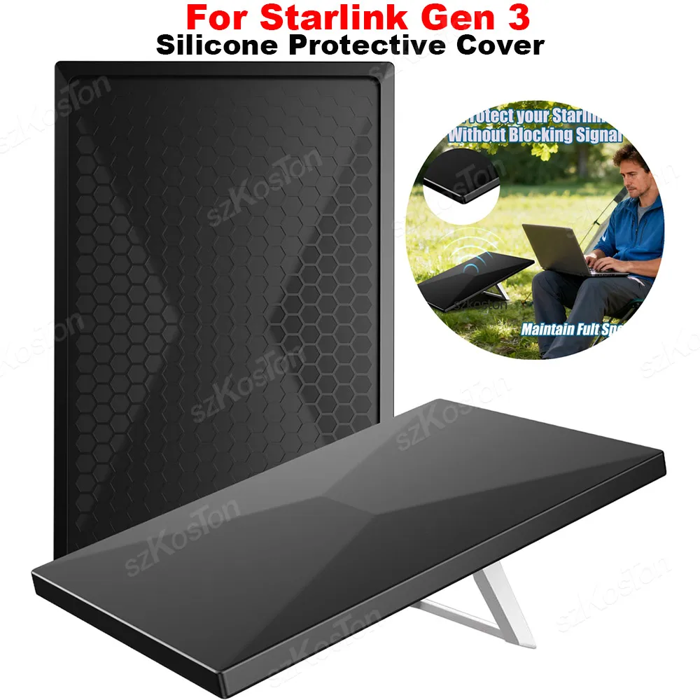 

Силиконовый защитный чехол для Starlink Gen 3, водонепроницаемый защитный чехол для Rocks/Sand/Hail для Starlink Standard Gen 3, аксессуары