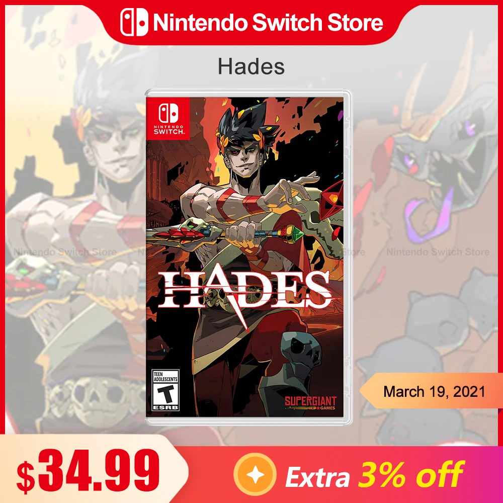 

Hades Nintendo Switch Game Deals 100% Official Original Physical Game Card Action Adventure and RPG Genre for Switch OLED Lite