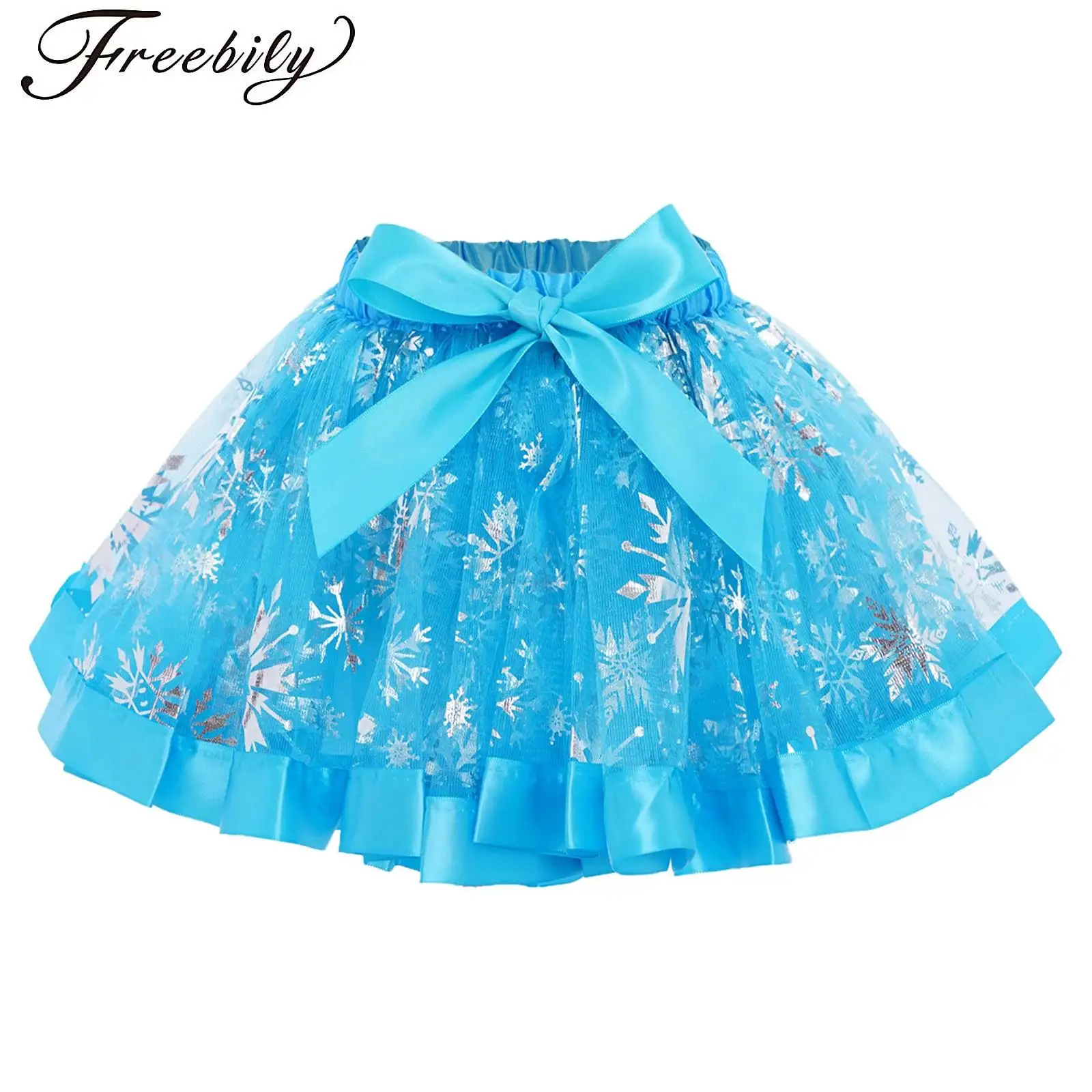 

Girls Tutu Skirt Toddler Princess Ballet Dance Tulle Skirt Sparkling Sequin Layered Bowknot Lining Skirt Birthday Party Costumes