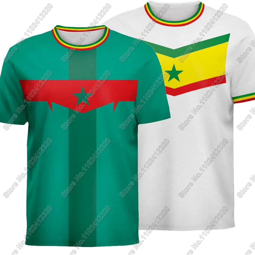 Maillot Senegal National Jersey team Fans 2025 T Shirts Green White Mens Shorts Running Streetwear Casual Training Suit Clothe