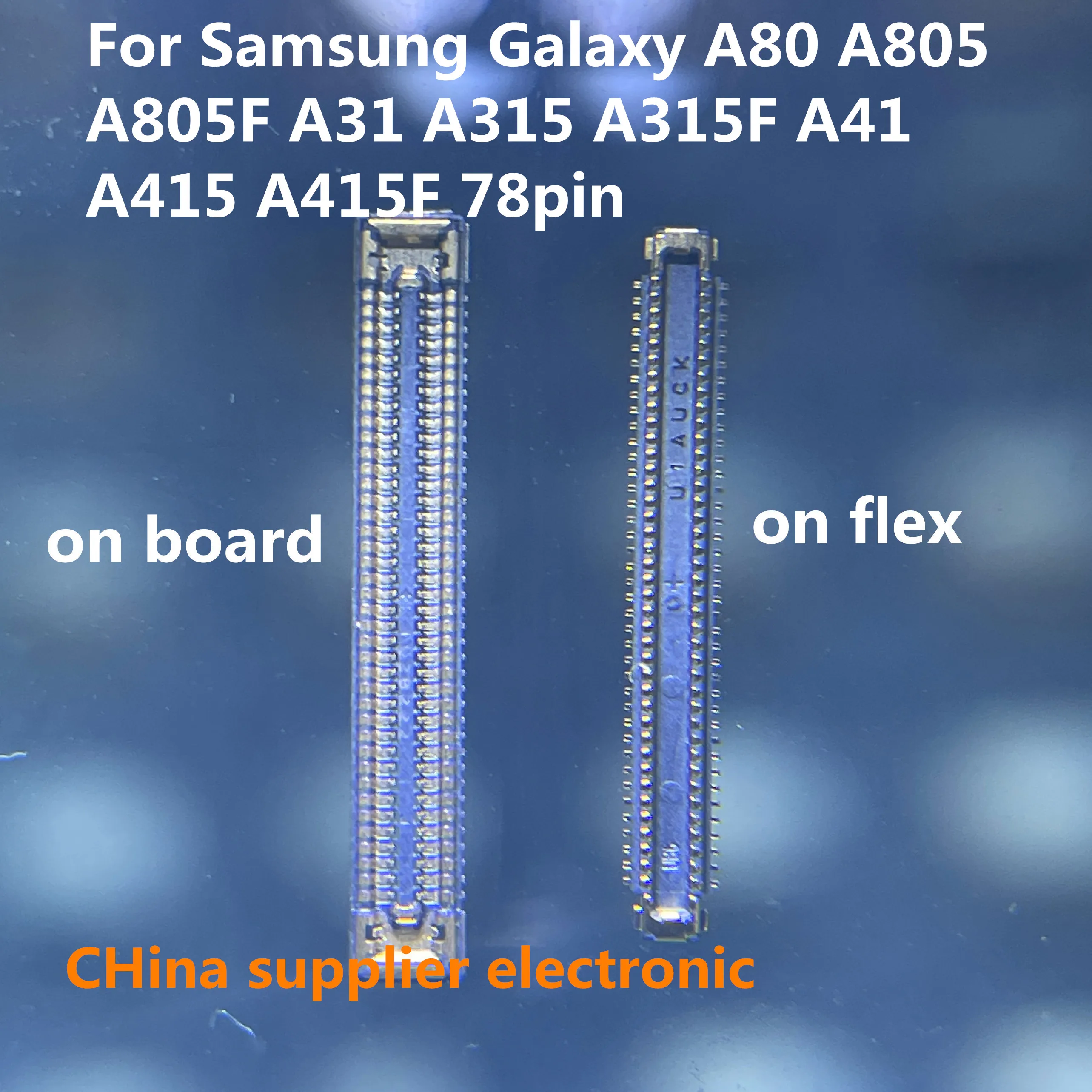 

10-100 шт. USB-порт для зарядки, разъем FPC, разъем для Samsung Galaxy A80 A805 A805F A31 A315 A315F A41 A415 A415F