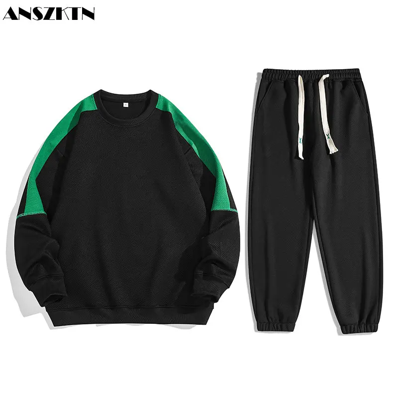 

ANSZKTN 2022 new manufacturers direct sales fashion trend with loose sweatshirt men's suit sweatshirt one piece of hair