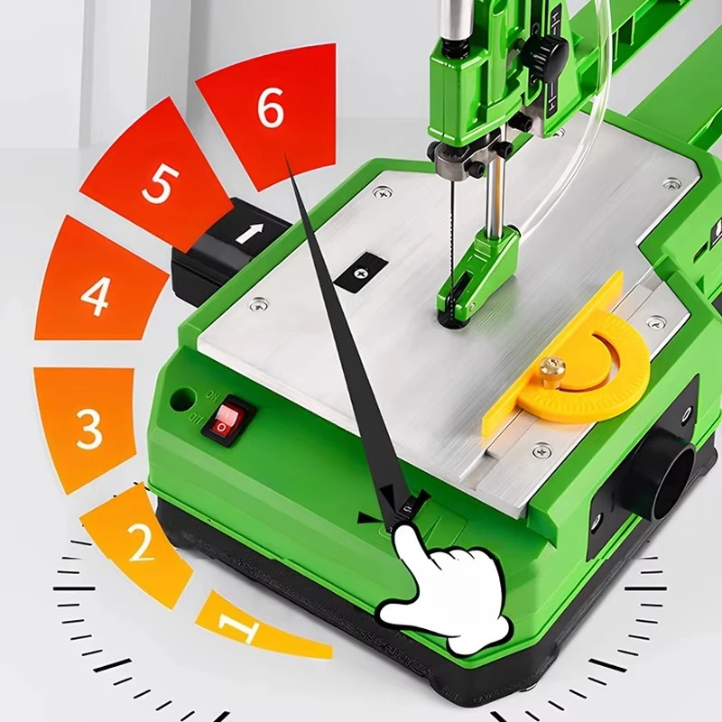 Electric Desktop Curved Saw Jig Saw Small Household Woodworking Hollow Engraving Cutting Machine Multifunctional Latte Wire Saw
