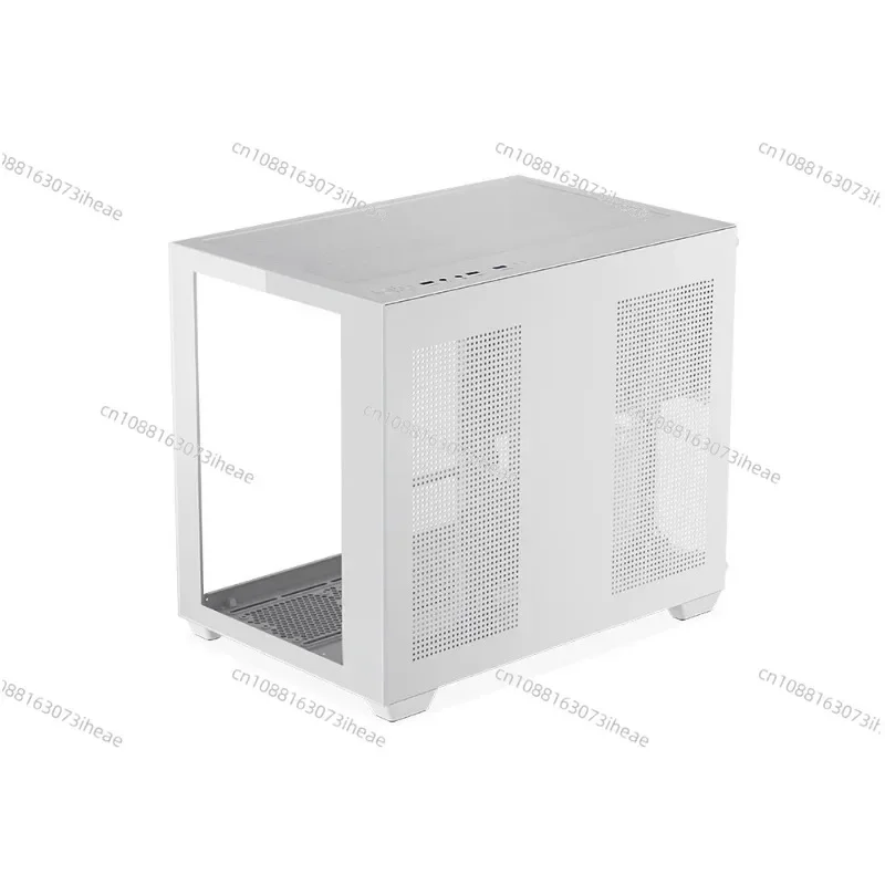 LY boîtier d'ordinateur de bureau 360 refroidi à l'eau vue sur la mer salle M-ATX blanc plein côté boîtier principal transparent