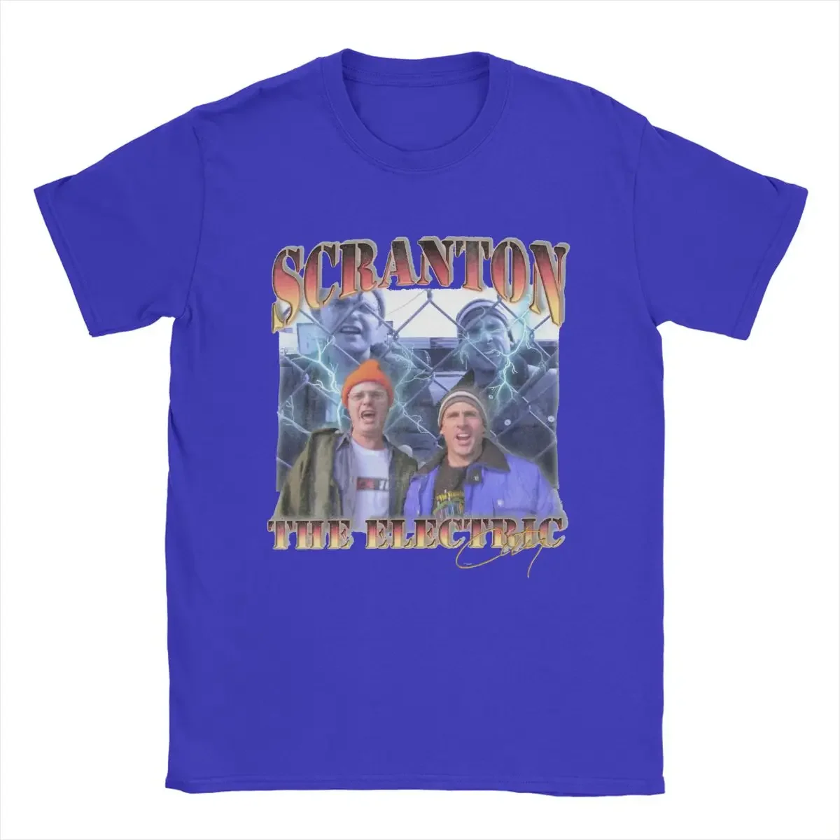 heavyweight Informal New Straight Outta Scranton Scranton Electric City Bootleg for Men Cotton The Office Tv Show TeeTops Gift