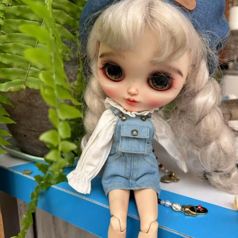 ファッション人形プリンセスシャツカジュアルウェア DIY アクセサリーポケットジーンズオーバーオールスカート 7 スタイル子供のおもちゃブライス人形