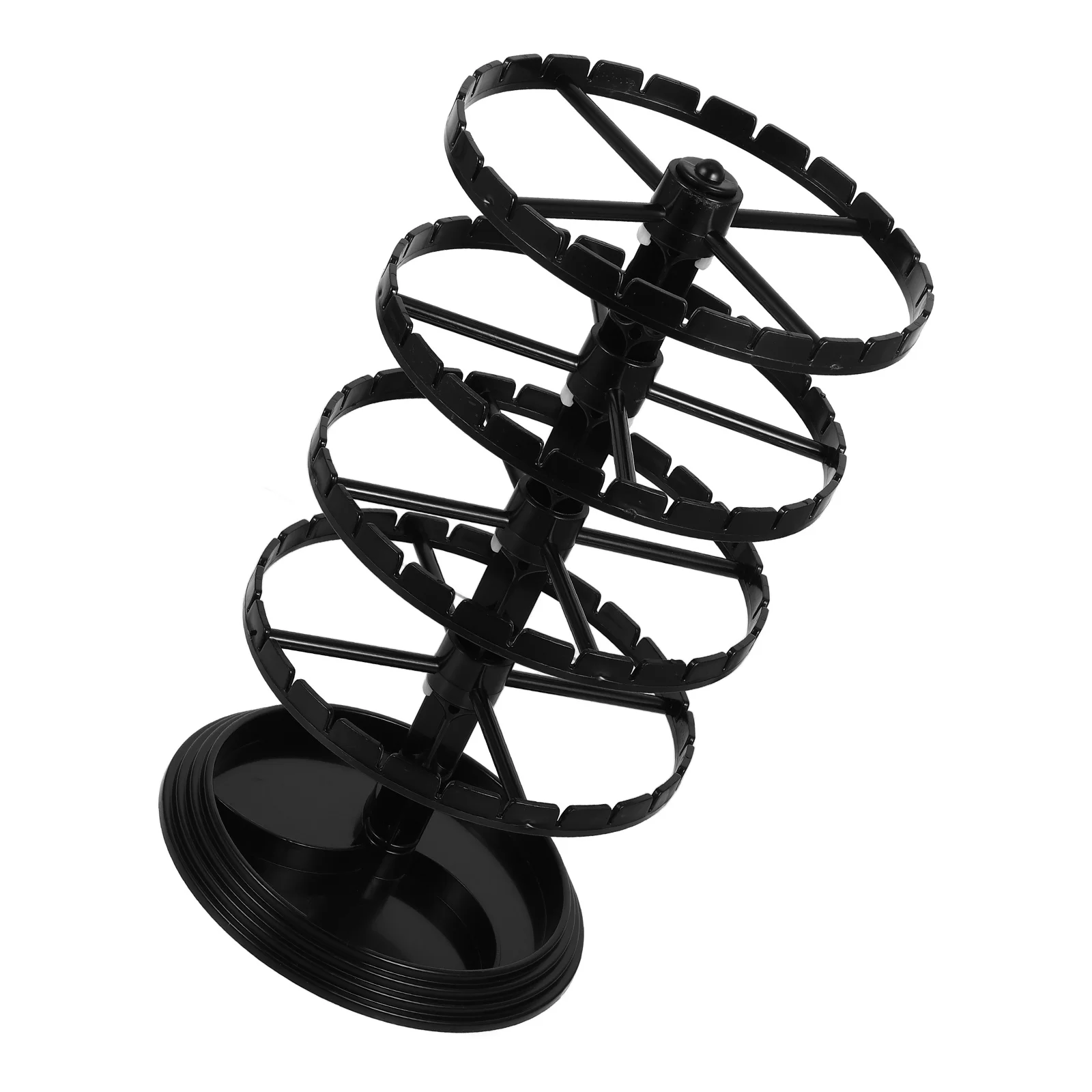

Rotating Jewelry Organizer Stand Earring Necklace Bracelet Display Tower Storage Rack For Women Compact Space Saving Necklace