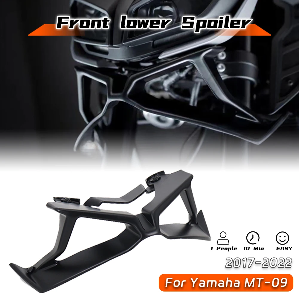 

New accessories front downforce spoiler mt09 MT09 SP downforce exposed front spoiler for YAMAHA MT 09 MT-09 2017 2018 2019 2020