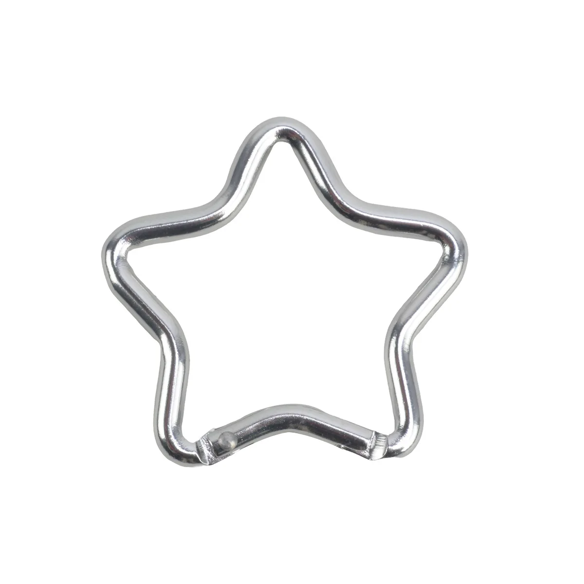 Five-pointed Star Shaped Aluminum Carabiner Key Chain Clip Outdoor Camping Keyring Hook Bottle Hanging Buckle image 3
