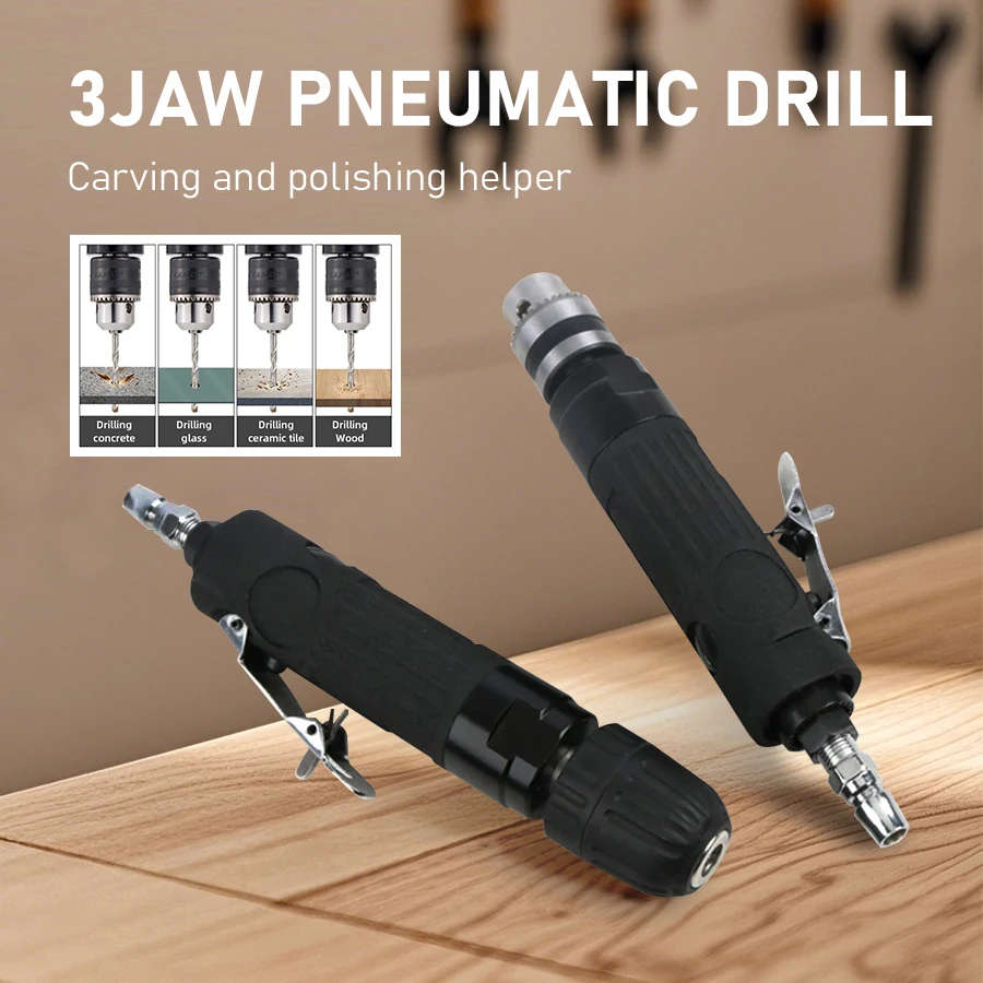 

Пневматическая воздушная дрель, прямая воздушная дрель, 3/8 дюйма, самоблокирующийся воздушный буровой пистолет с большим крутящим моментом, ручная шлифовальная машина, сверлильный станок