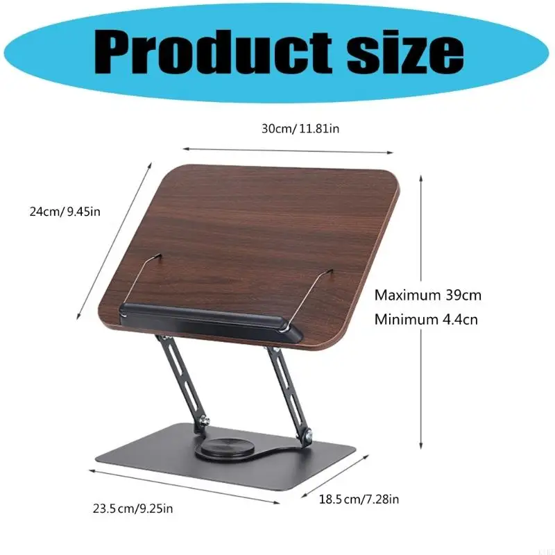 K1KF Soporte para libros ajustable con base giratoria