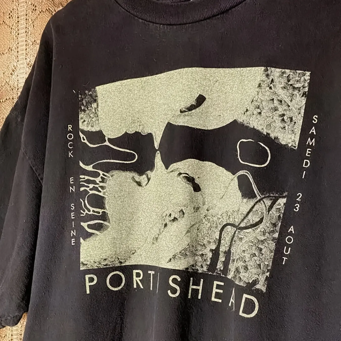 Vintage Portishead Pattern T-shirt - Rock and Soul Design Unisex Casual Style, Humor Enthusiast Gift, Fan Merchandise