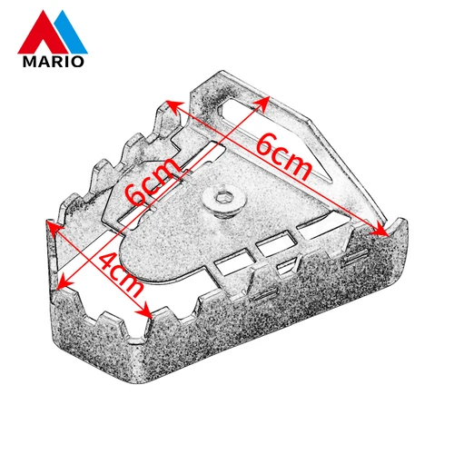 Imagen 2 del producto Pedal de palanca de pie F750GS, extensión de ampliación, extensor de pastilla de clavija de freno trasero para BMW F850GS F 750GS 850GS F850 F750 850 750 GS 2021, nuevo