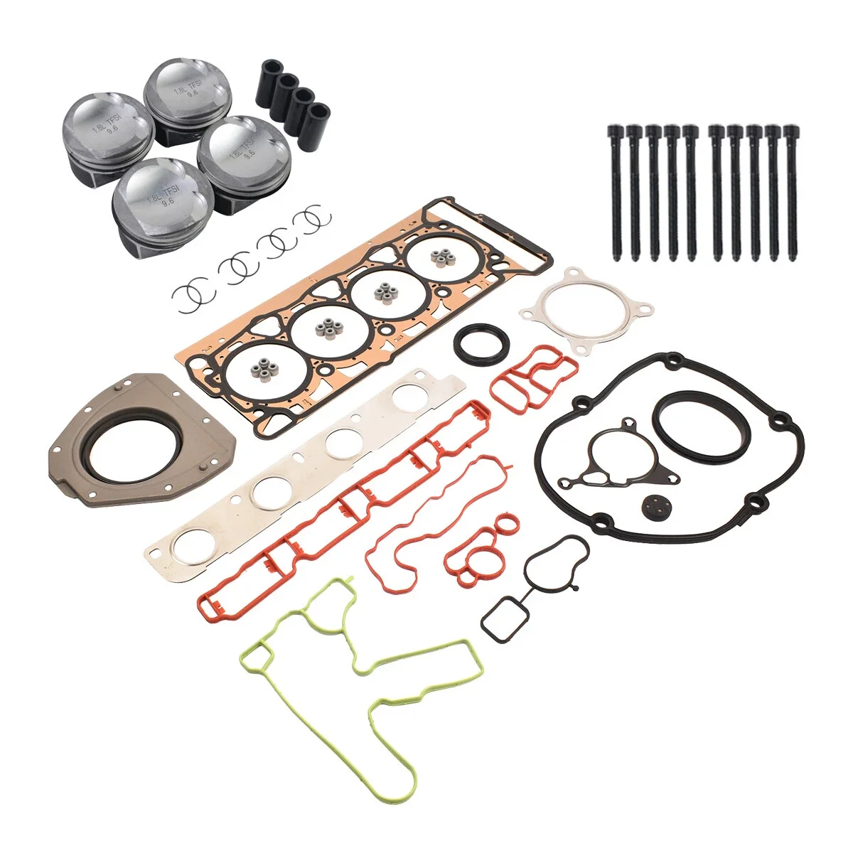 طقم تصليح AP01 مكبس جديد لأودي VW 1.8 TFSI TSI CDHA CDAA Ø 23 مللي متر 06H107065BF