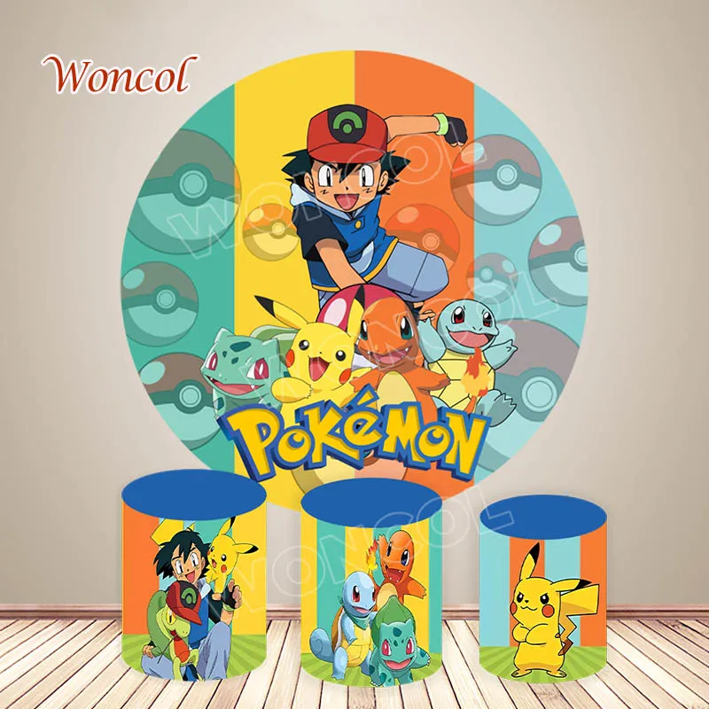 pokemon-circulo-capa-pokemon-cha-de-bebe-redondo-pano-de-fundo-pikachu-capa-de-cilindro-decoracoes-de-festa-fotografia-prop