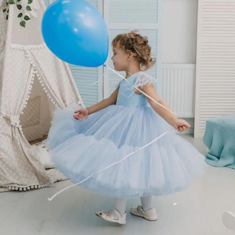 Infant Baby Girls Lace Cake Tutu Birthday Dresses Christening Gowns Baby Baptism Clothes Flower Prom Big Bow Princess Dresses