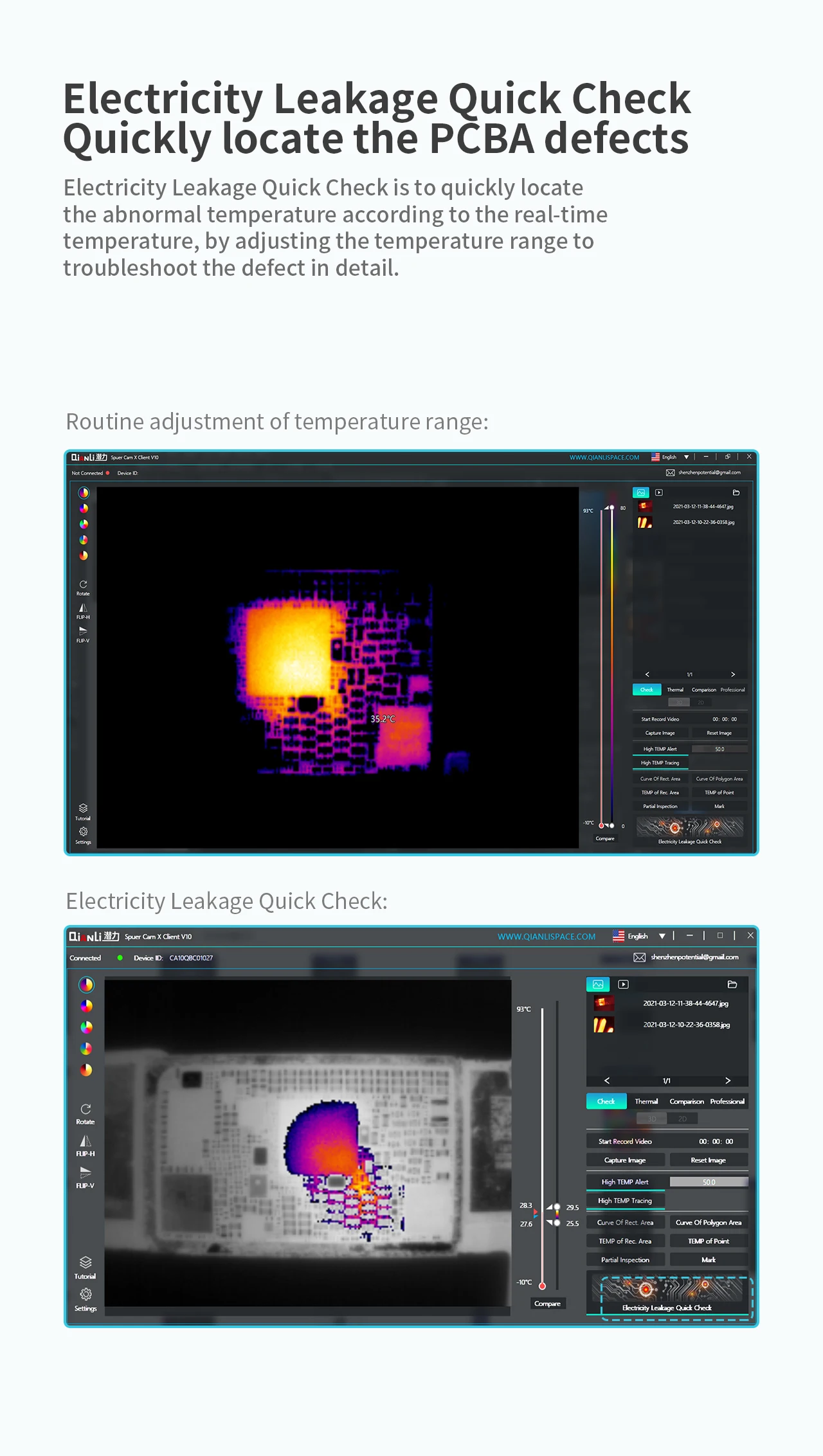 Qianli Toolplus Supercam X 3D Infrared Thermal Imager Camera for Electrical Inspection Phone Motherboard PCB Fault Detection
