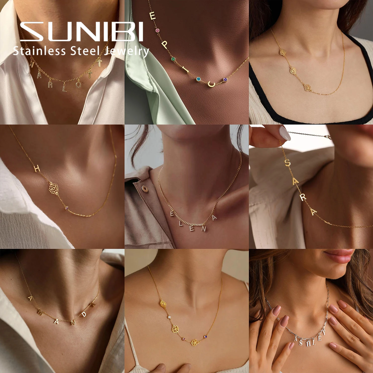 

Custom Birth Month Flower Necklace Stainless Steel Daisy Rose Pendant Personalized Necklace for Women Jewelry Birthday Gifts