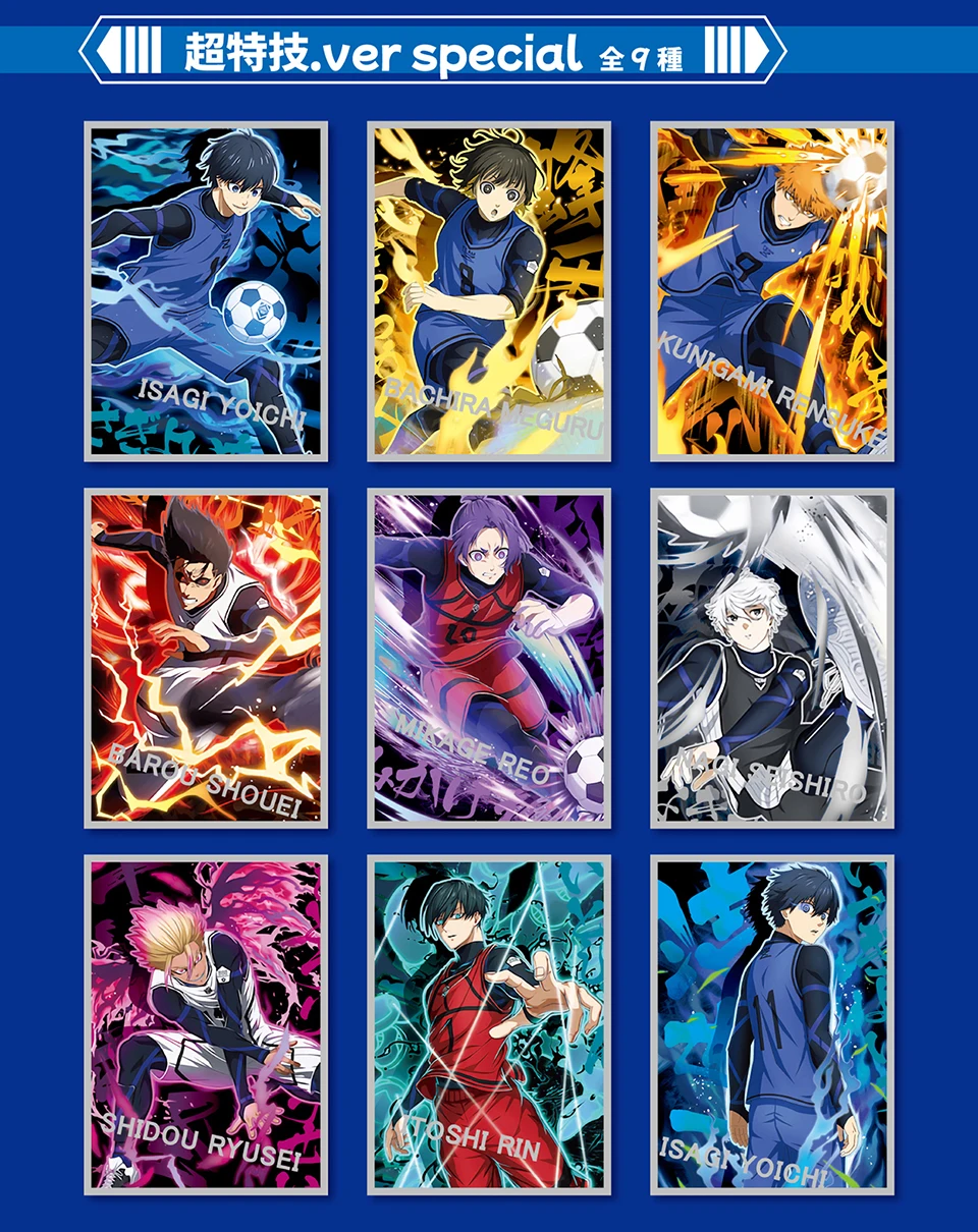 Blue Lock Anime Blind Box Badge & Collectible Card Set, Isagi Yoichi Chigiri Bachira Reo Arabian Gentleman Themed Round Tin Pin – Detail 12