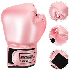 Pink Sponge Children Boxing Gloves Kids Kickboxing Glove Punching Boxing Glove Toddler Sparring Glove Comfortable Thai Glove