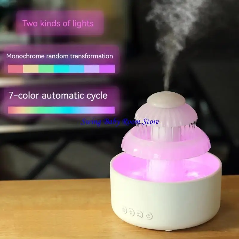 K1AD المحمولة المرطب العطرية الناشر 600 مل مع أضواء ملونة