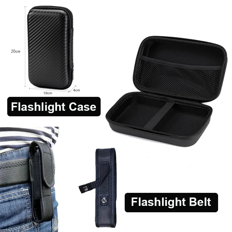P50 Leistungsstarke LED-Taschenlampe – wiederaufladbare tragbare, ultrahelle Taschenlampe für Outdoor-Camping, Arbeit und Notfall