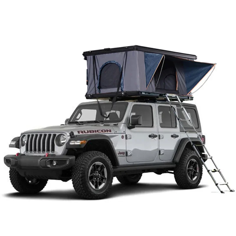 Drunkenxp 1-2 person Aluminum car rooftop tent camping Hard shell car rooftop tent