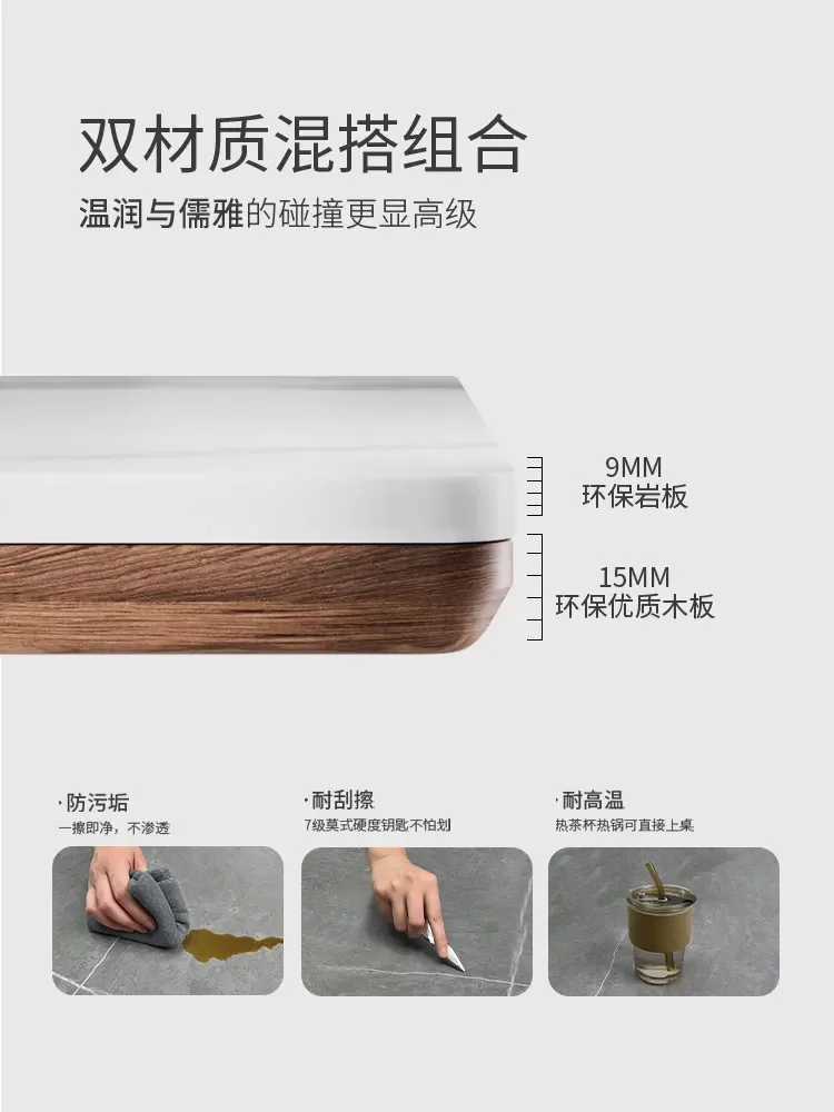 Stone Plate Electric Lifting Table Double Motor Computer Learning Light Luxury Office Desk Standing Workbench