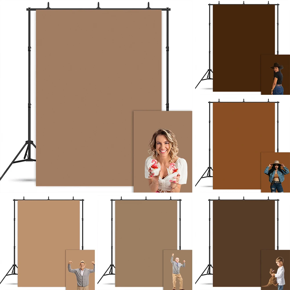 Warna Solid Coklat Bata Merah Latar Belakang Fotografi Wanita Hamil Pemotretan Potret Bayi Abstrak Studio Latar Belakang Foto Seni